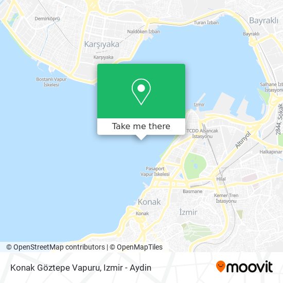 Konak Göztepe Vapuru map