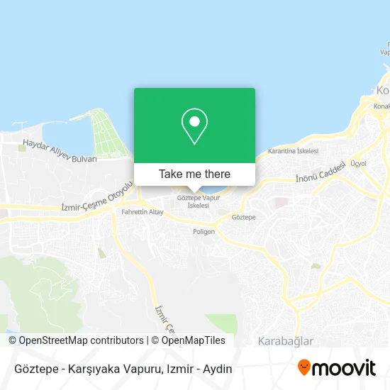 Göztepe - Karşıyaka Vapuru map