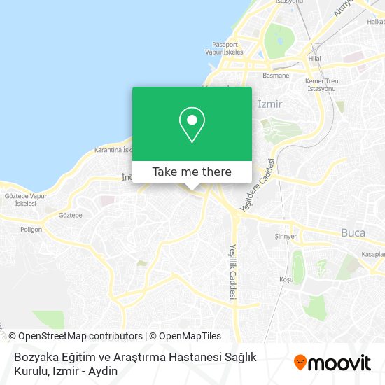 Bozyaka Eğitim ve Araştırma Hastanesi Sağlık Kurulu map