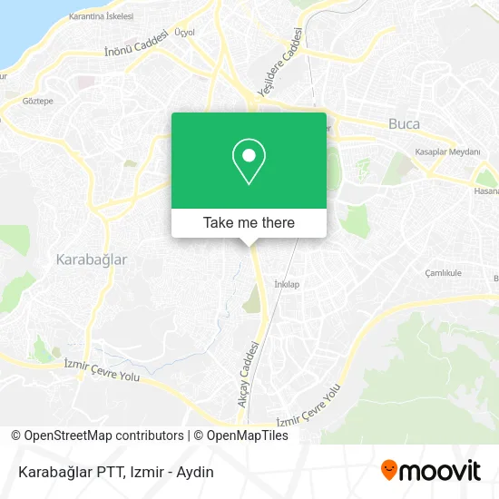 Karabağlar PTT map