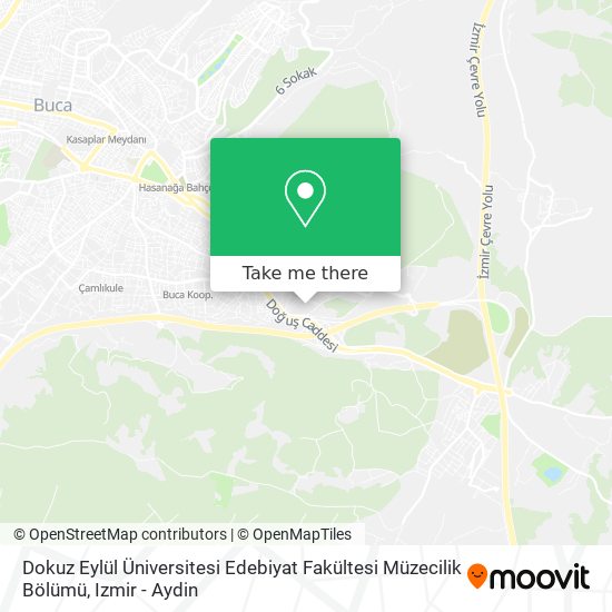 Dokuz Eylül Üniversitesi Edebiyat Fakültesi Müzecilik Bölümü map