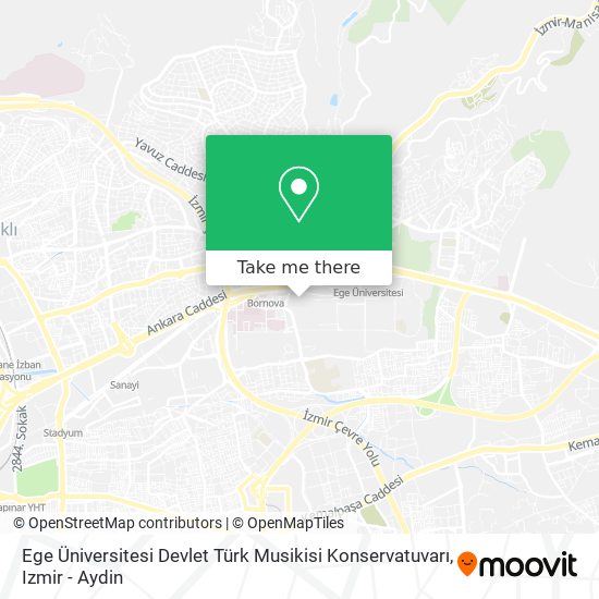 Ege Üniversitesi Devlet Türk Musikisi Konservatuvarı map