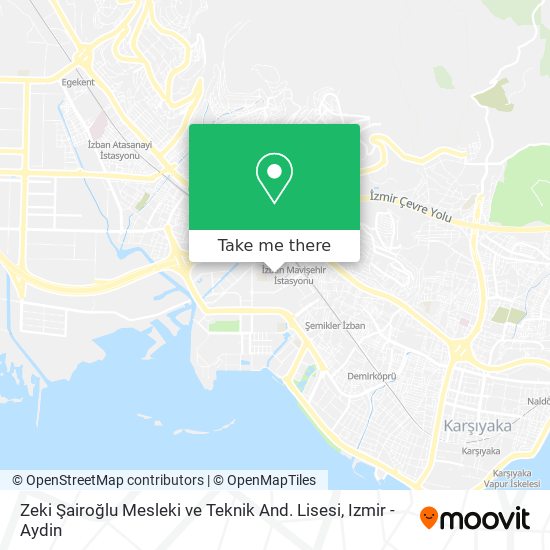 Zeki Şairoğlu Mesleki ve Teknik And. Lisesi map