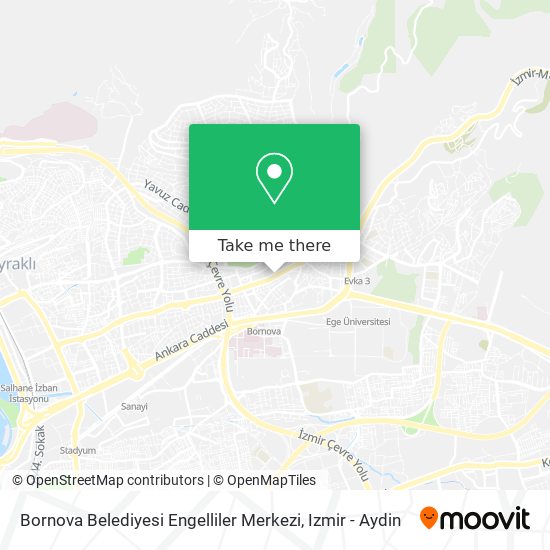 Bornova Belediyesi Engelliler Merkezi map