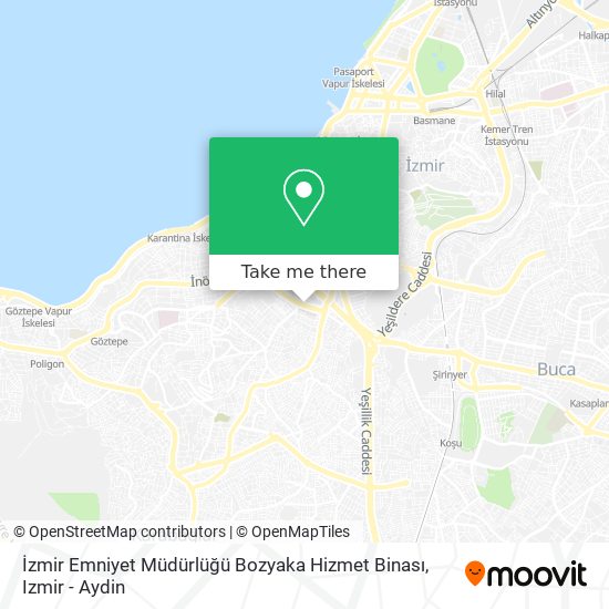 İzmir Emniyet Müdürlüğü Bozyaka Hizmet Binası map