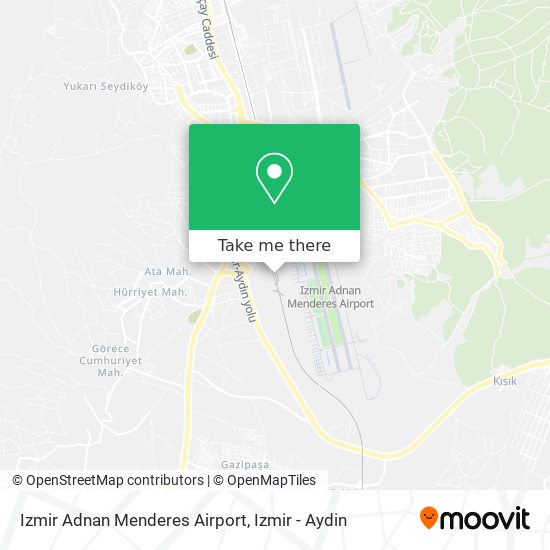 Izmir Adnan Menderes Airport map