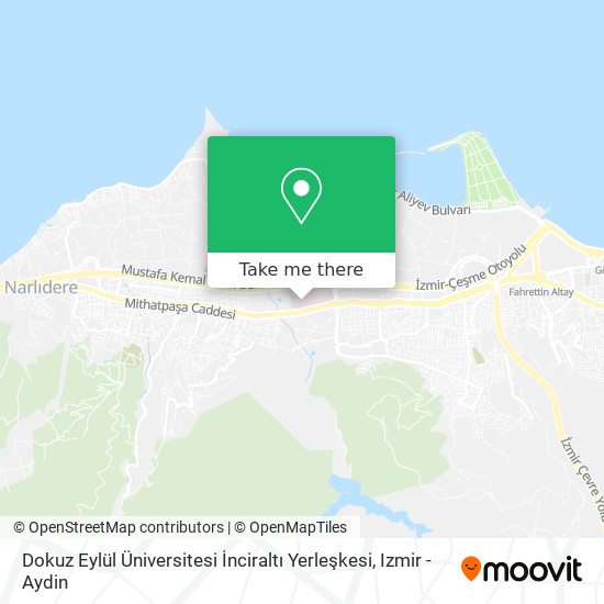Dokuz Eylül Üniversitesi İnciraltı Yerleşkesi map