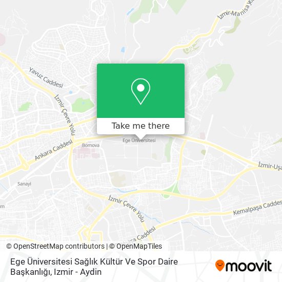 Ege Üniversitesi Sağlık Kültür Ve Spor Daire Başkanlığı map