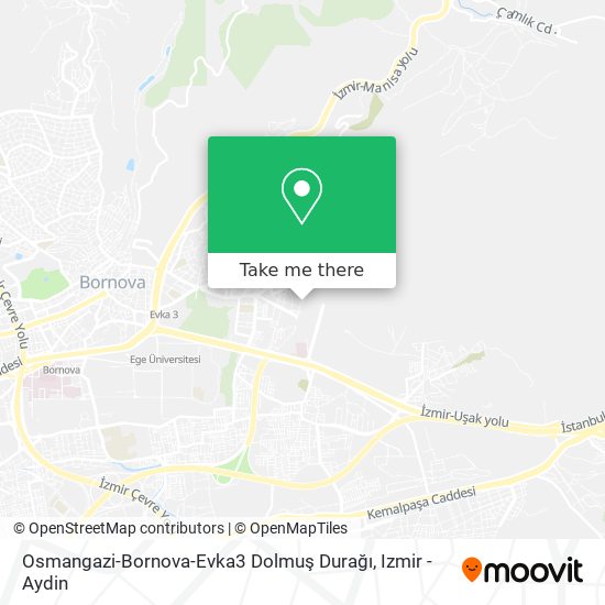 Osmangazi-Bornova-Evka3 Dolmuş Durağı map