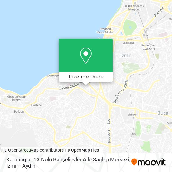 Karabağlar 13 Nolu Bahçelievler Aile Sağlığı Merkezi map