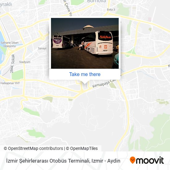 İzmir Şehirlerarası Otobüs Terminali map