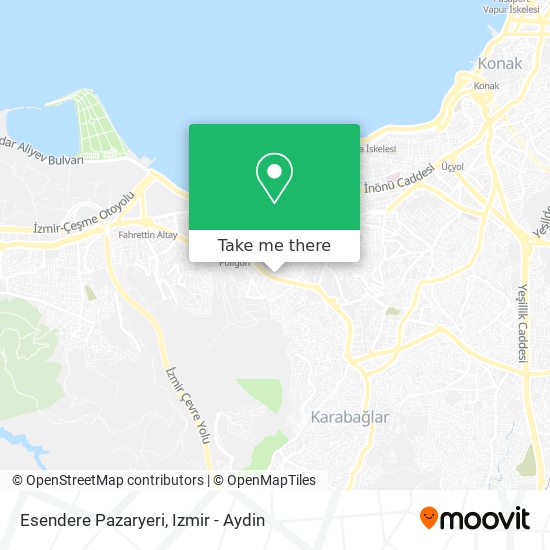 Esendere Pazaryeri map