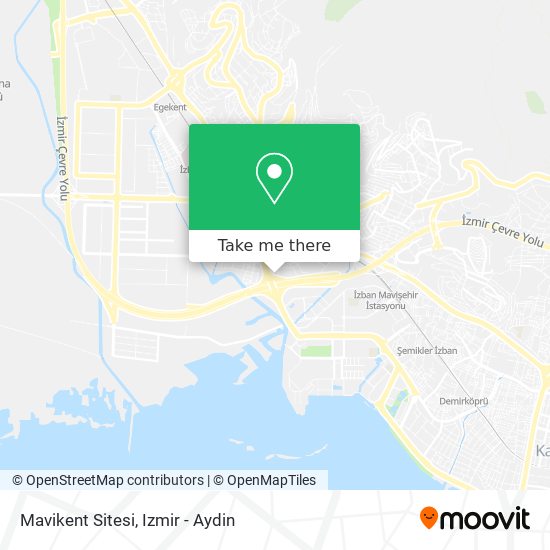 Mavikent Sitesi map