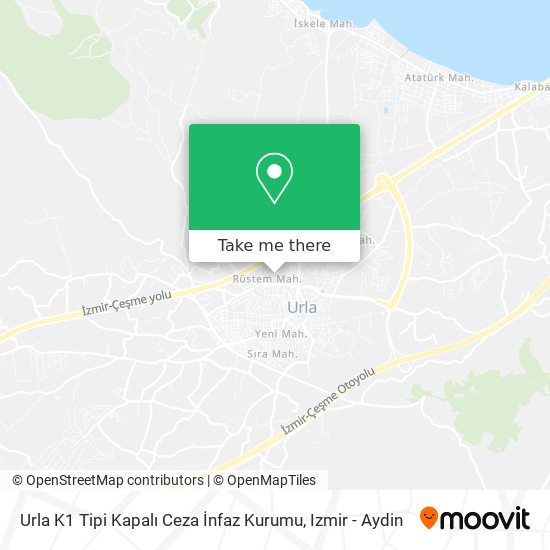 Urla K1 Tipi Kapalı Ceza İnfaz Kurumu map