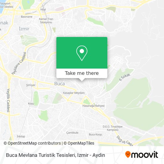 Buca Mevlana Turistik Tesisleri map