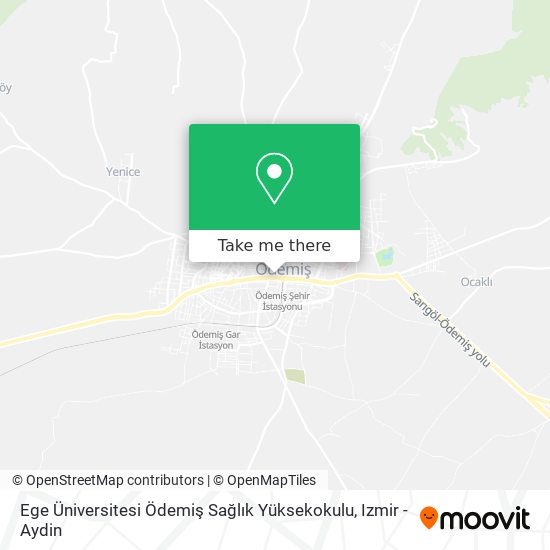 Ege Üniversitesi Ödemiş Sağlık Yüksekokulu map