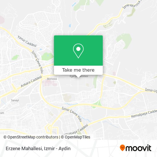 Erzene Mahallesi map