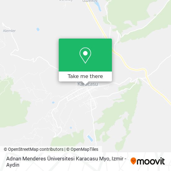 Adnan Menderes Üniversitesi Karacasu Myo map