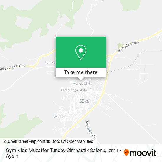 Gym Kids Muzaffer Tuncay Cimnastik Salonu map