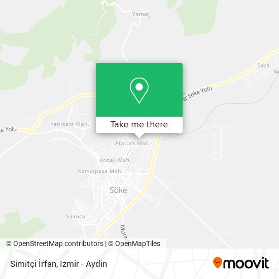 Simitçi İrfan map