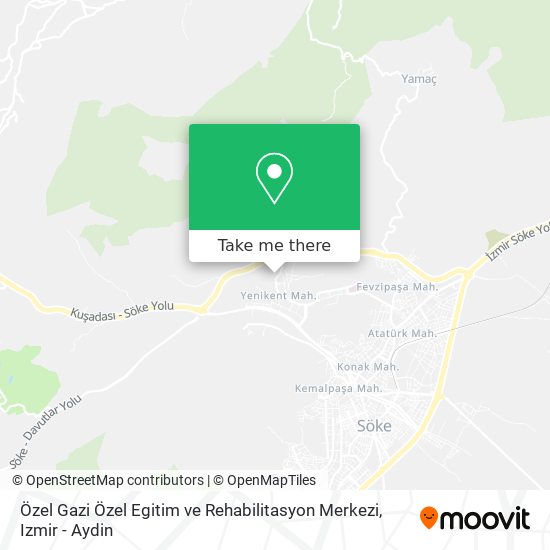 Özel Gazi Özel Egitim ve Rehabilitasyon Merkezi map