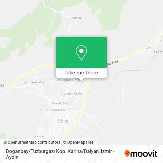 Doğanbey / Tuzburgazı Kop. Karina / Dalyan map