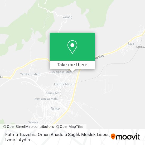 Fatma Tüzzehra Orhun Anadolu Sağlık Meslek Lisesi. map