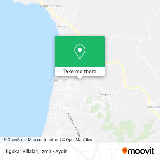 Egekar Villalari map
