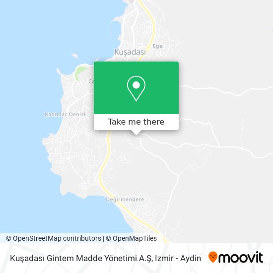 Kuşadası Gintem Madde Yönetimi A.Ş map