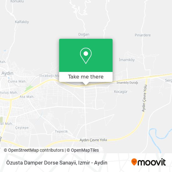 Özusta Damper Dorse Sanayii map