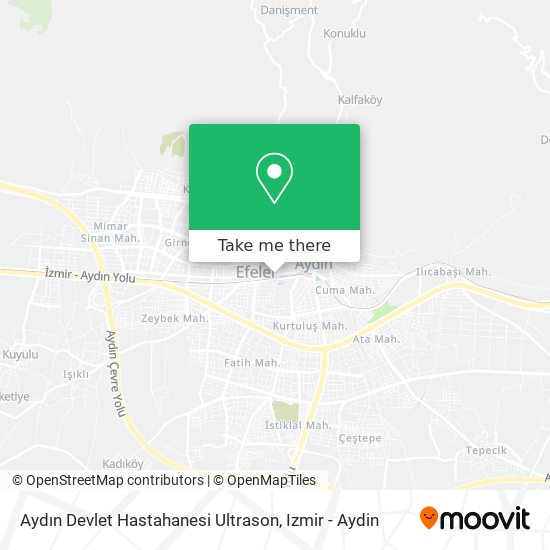 Aydın Devlet Hastahanesi Ultrason map