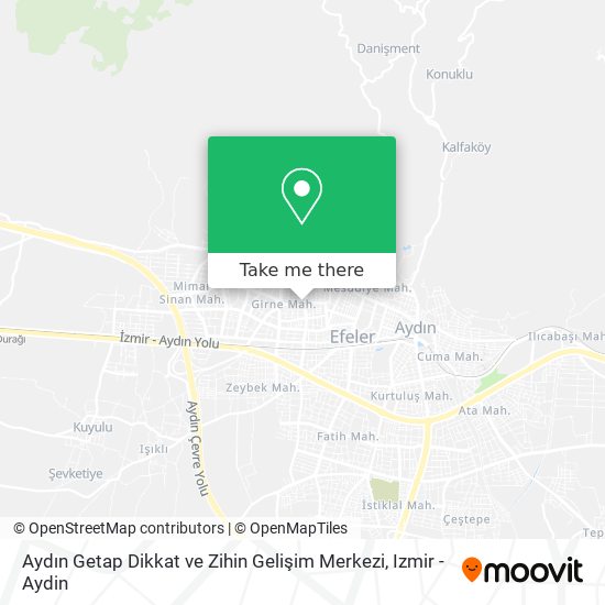 Aydın Getap Dikkat ve Zihin Gelişim Merkezi map
