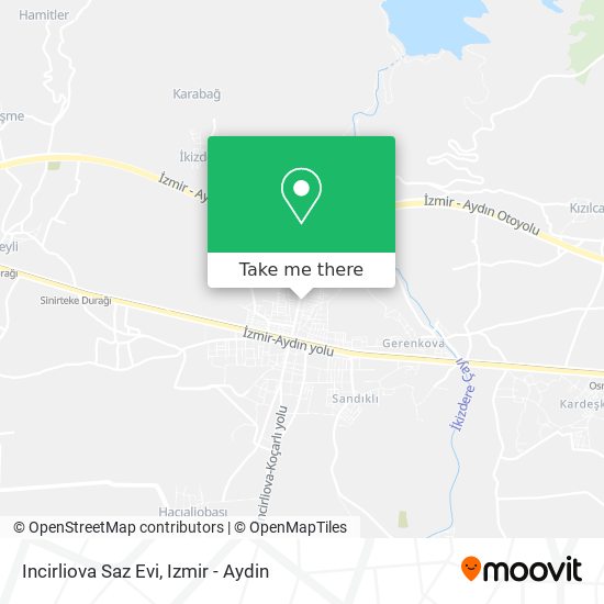 Incirliova Saz Evi map