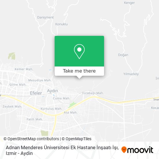 Adnan Menderes Üniversitesi Ek Hastane İnşaatı İşı map