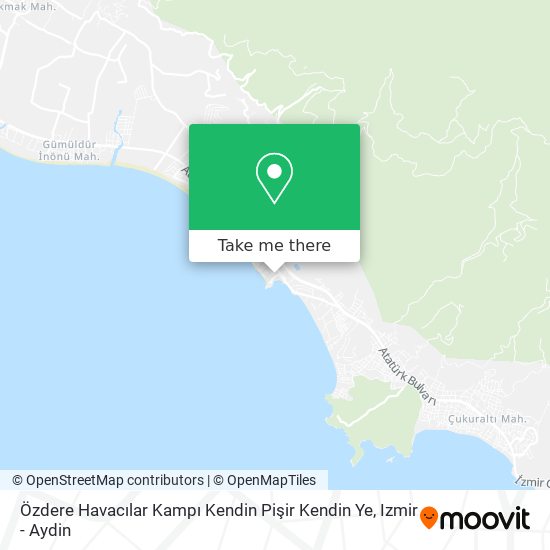 Özdere Havacılar Kampı Kendin Pişir Kendin Ye map