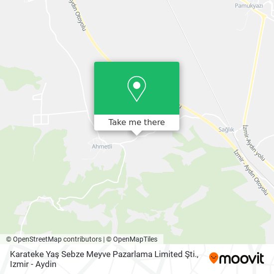 Karateke Yaş Sebze Meyve Pazarlama Limited Şti. map