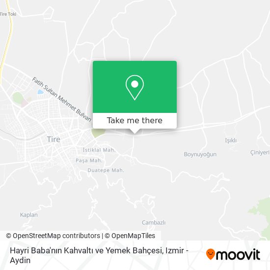 Hayri Baba'nın Kahvaltı ve Yemek Bahçesi map