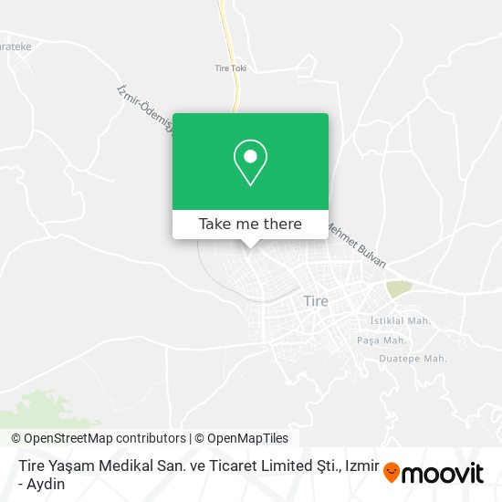 Tire Yaşam Medikal San. ve Ticaret Limited Şti. map