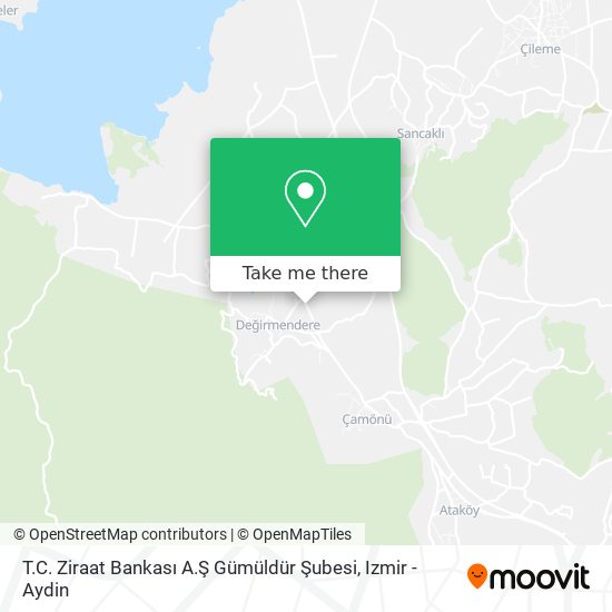 T.C. Ziraat Bankası A.Ş Gümüldür Şubesi map
