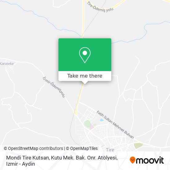 Mondi Tire Kutsan, Kutu Mek. Bak. Onr. Atölyesi map