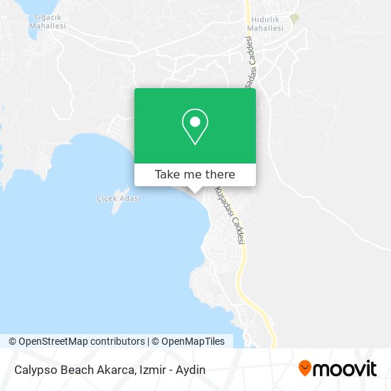 Calypso Beach Akarca map