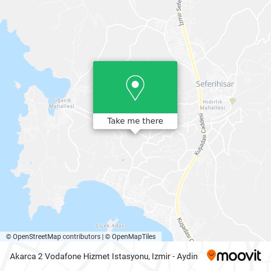 Akarca 2 Vodafone Hizmet Istasyonu map