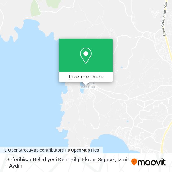 Seferihisar Belediyesi Kent Bilgi Ekranı Sığacık map