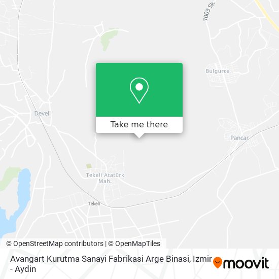 Avangart Kurutma Sanayi Fabrikasi Arge Binasi map
