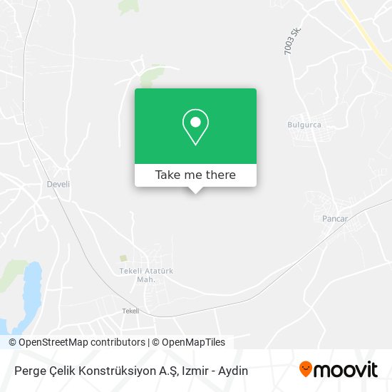 Perge Çelik Konstrüksiyon A.Ş map