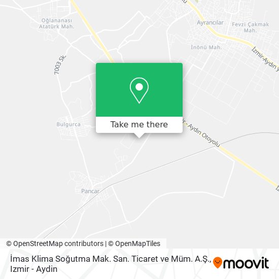 İmas Klima Soğutma Mak. San. Ticaret ve Müm. A.Ş. map