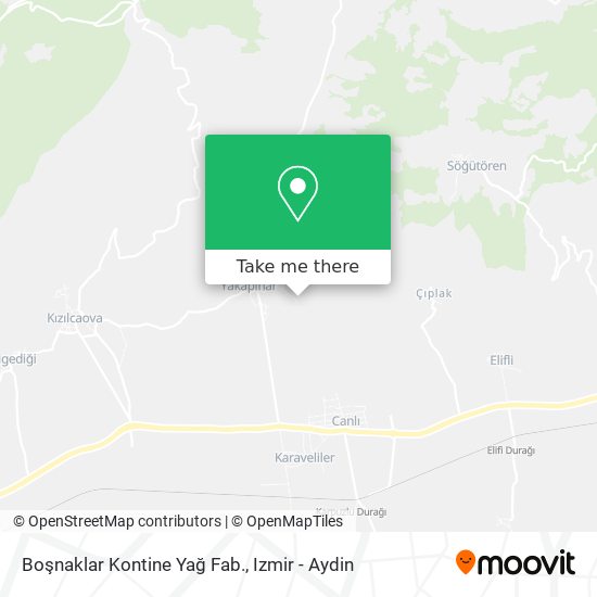 Boşnaklar Kontine Yağ Fab. map