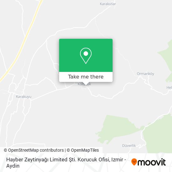 Hayber Zeytinyağı Limited Şti. Korucuk Ofisi map