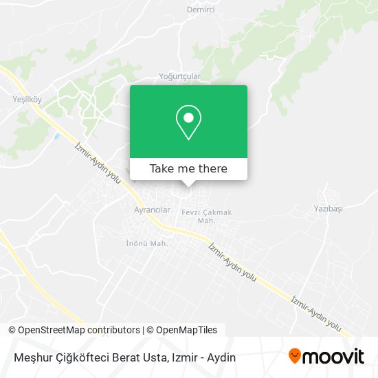 Meşhur Çiğköfteci Berat Usta map