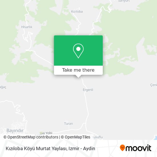 Kızıloba Köyü Murtat Yaylası map